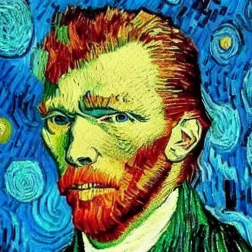 Image similar to donald trump van gogh