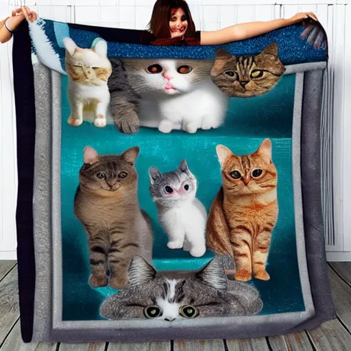 Image similar to a cat blanket