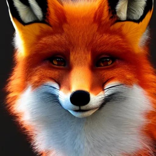 Prompt: an anthropomorphic fox