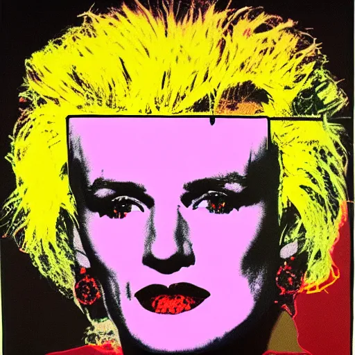 Prompt: billy idol by andy warhol, hd, detailed, 4 k, award winning