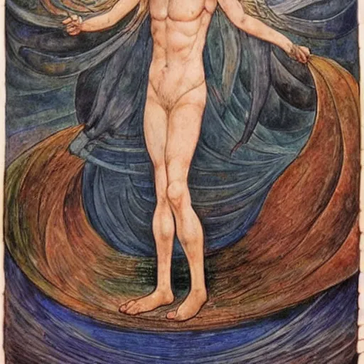 Prompt: disasterpiece days of noah in the style of william blake, terese nielsen, isolde