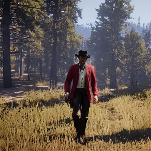 Image similar to xQc in red dead redemption 2