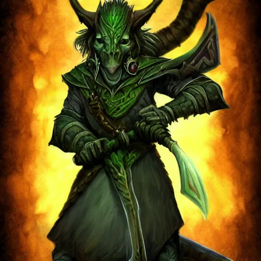 Prompt: goblin tolkien dnd fantasy warcraft, digital art