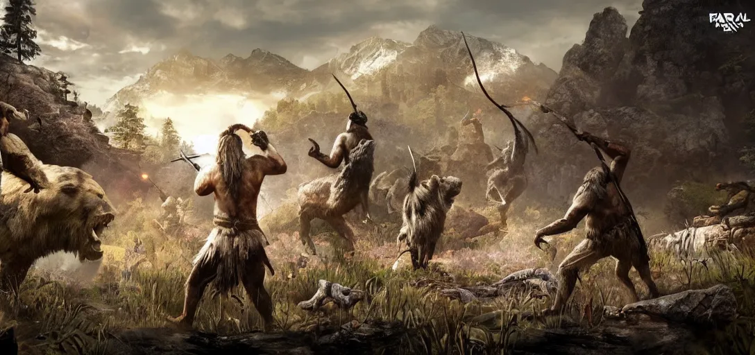 Image similar to Far Cry Primal concept art