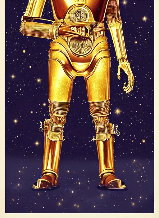 Image similar to c 3 po poster by bernard villemot