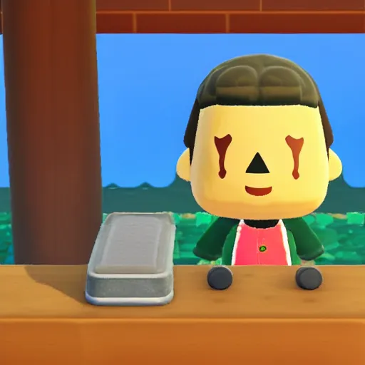 Prompt: animal crossing style richard nixon