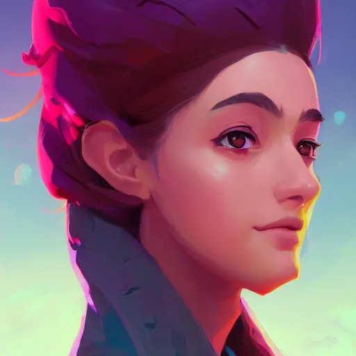 Image similar to profile portrait, maya ali mage, gloomhaven, dynamic lighting, gaudy colors, octane render aesthetic, matte painting concept art, official fanart behance hd artstation by jesper ejsing, by rhads and makoto shinkai and lois van baarle and ilya kuvshinov and rossdraws