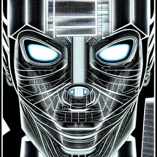 Image similar to close up cyberborg face, intricate, veins, by Hugo pratt, ultradetailed