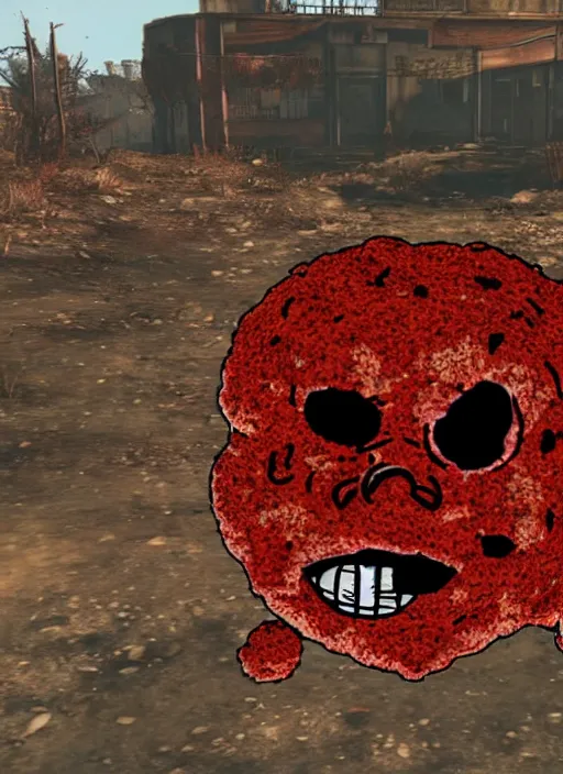 Image similar to Meatwad in fallout 4