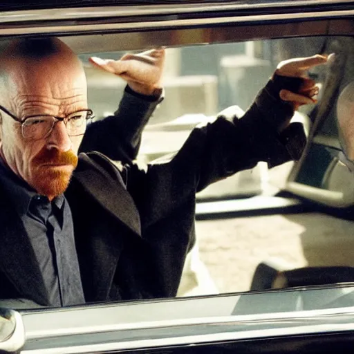 Prompt: bryan cranston kills walter white