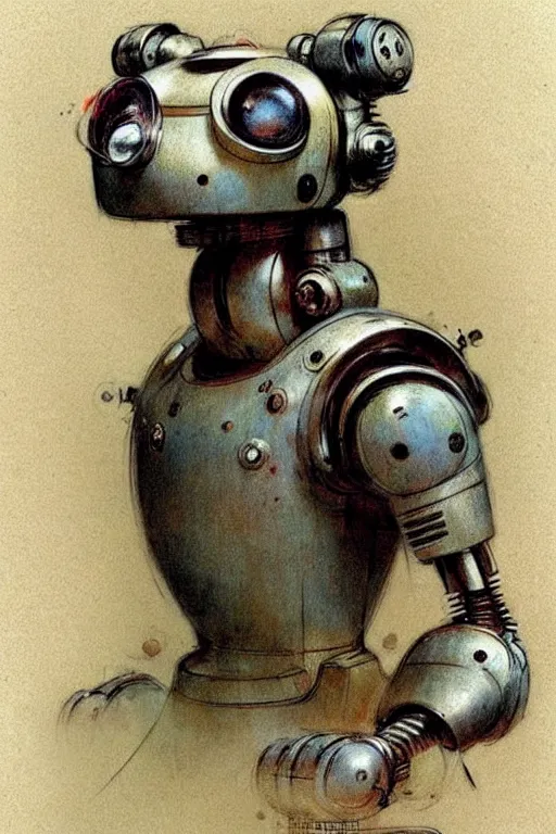 Image similar to (((((1950s robot dog . muted colors.))))) by Jean-Baptiste Monge !!!!!!!!!!!!!!!!!!!!!!!!!!!