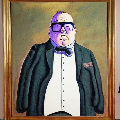 Prompt: peter griffin, hyperrealism, in the style of dali