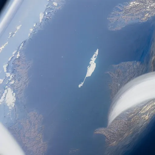 Image similar to aereal view of norway from the international space station