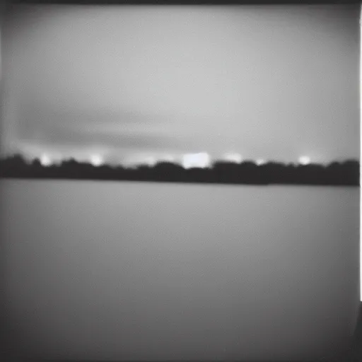 Image similar to pinhole photo of a night, silhouettes, threes, rain, reflection, double exposure, high contrast