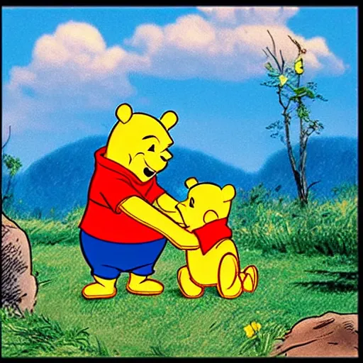 Image similar to winnie the pooh copyrights himself