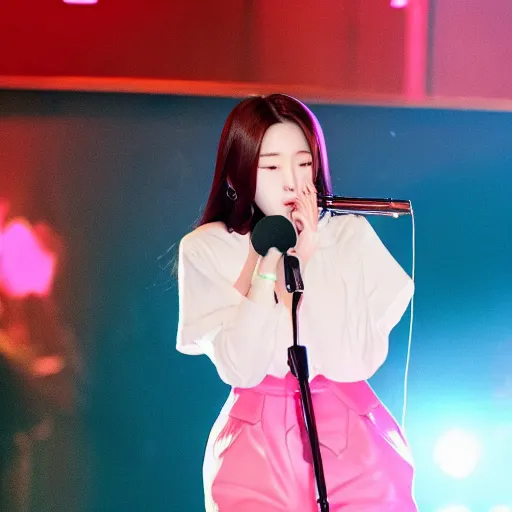 Image similar to haseul on stage singing