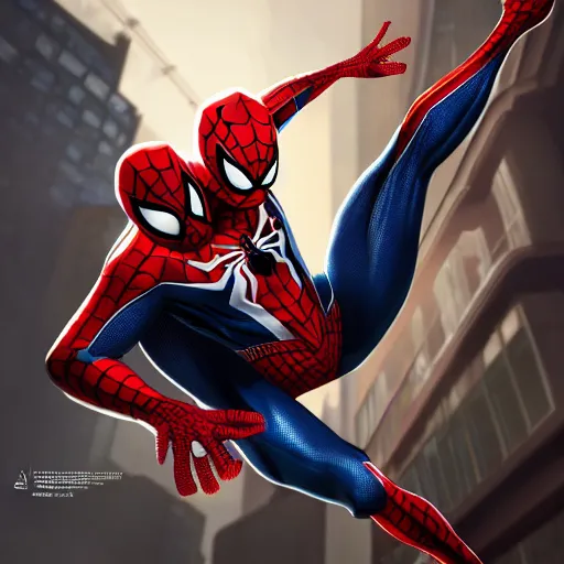 Image similar to Spider-Man fighting with Venom, Pixar Studio, detailed, high quality, high rendering, artstation,