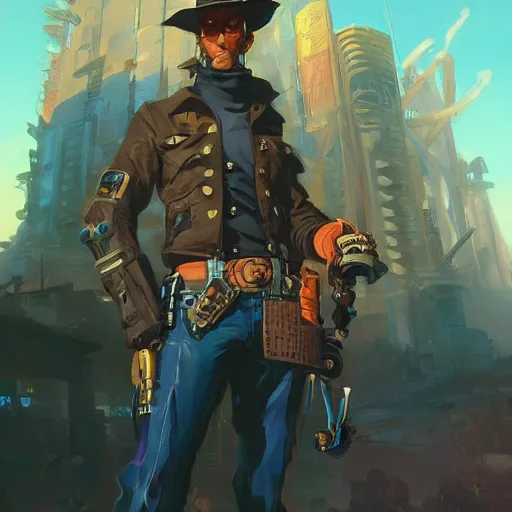 Image similar to cyberpunk wild west, behance hd artstation by jesper ejsing, by rhads, makoto shinkai and lois van baarle, ilya kuvshinov, ossdraws