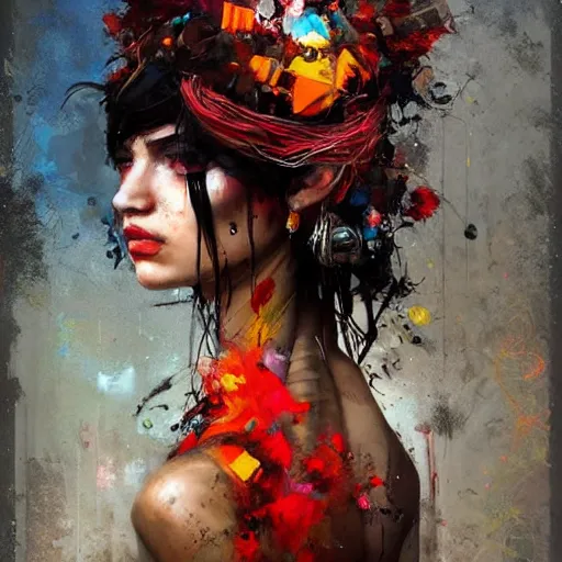 Prompt: portrait of a beautiful gypsy, by benedick bana and artur bordalo and tom bagshaw and craig davison and guy denning and harumi hironaka, trending on artstation hq, deviantart, pinterest, 4 k uhd image