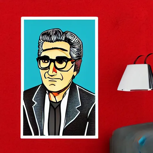 Image similar to schitts creek eugene levy, sticker - art, svg vector, adobe - illustrator