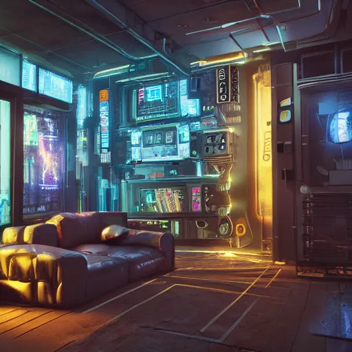 Image similar to the cyberpunk apartment, render, octane, 4k, highly detailed, vivid colors, high definition