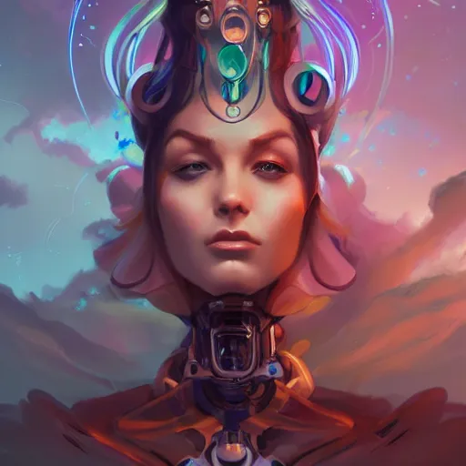 Image similar to portrait of a beautiful cybernetic emanation, by pete mohrbacher and artgerm and wlop, digital art, highly detailed, intricate, fantasy, mystical, Trending on Artstation HQ, deviantart, unreal engine, 4K UHD image