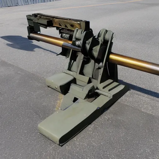 Image similar to futuristic heavy machine gun