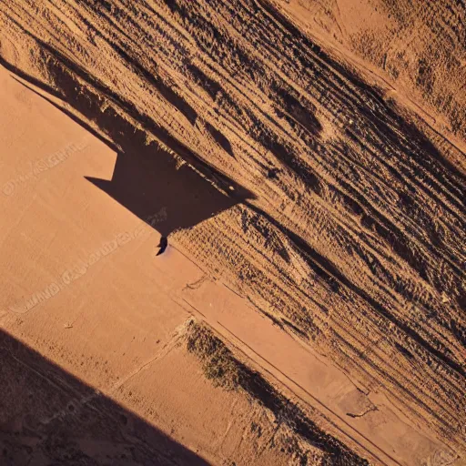 Image similar to the sphynx of giza, cinematic lighting, bird's - eye view