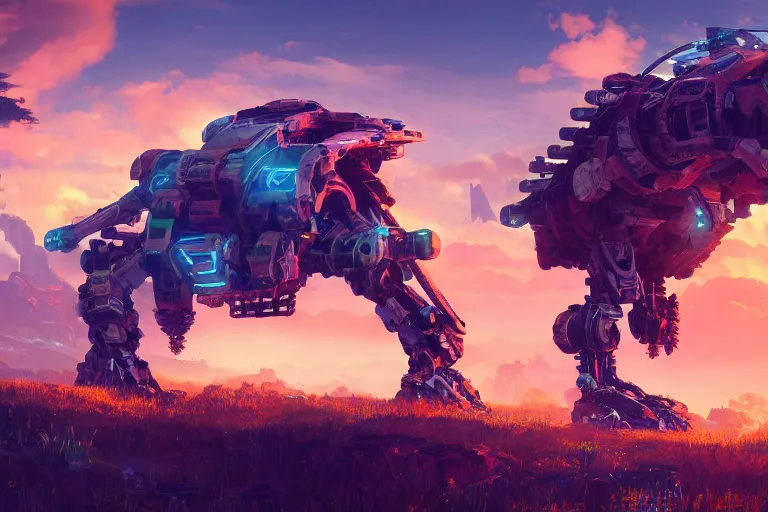 Image similar to scorcher machine mecanical creature robot of horizon forbidden west horizon zero dawn radiating a glowing aura global illumination ray tracing hdr fanart arstation by ian pesty and alena aenami artworks in 4 k