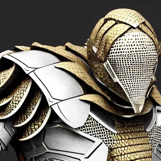 Image similar to a humanoid Pangolin armored knight with metallic armor that looks similar to a pangolin and biotechnology mesh