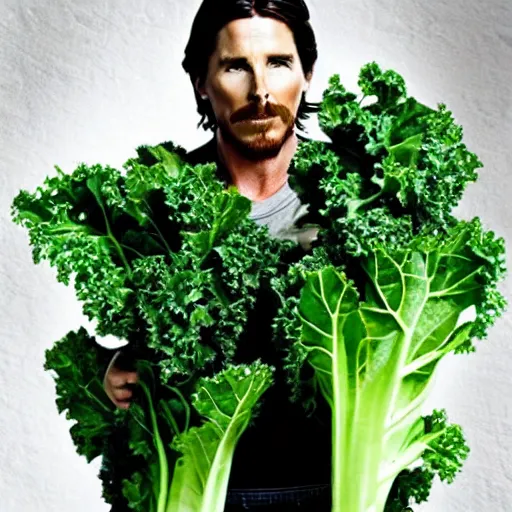 Image similar to christian bale as a kale