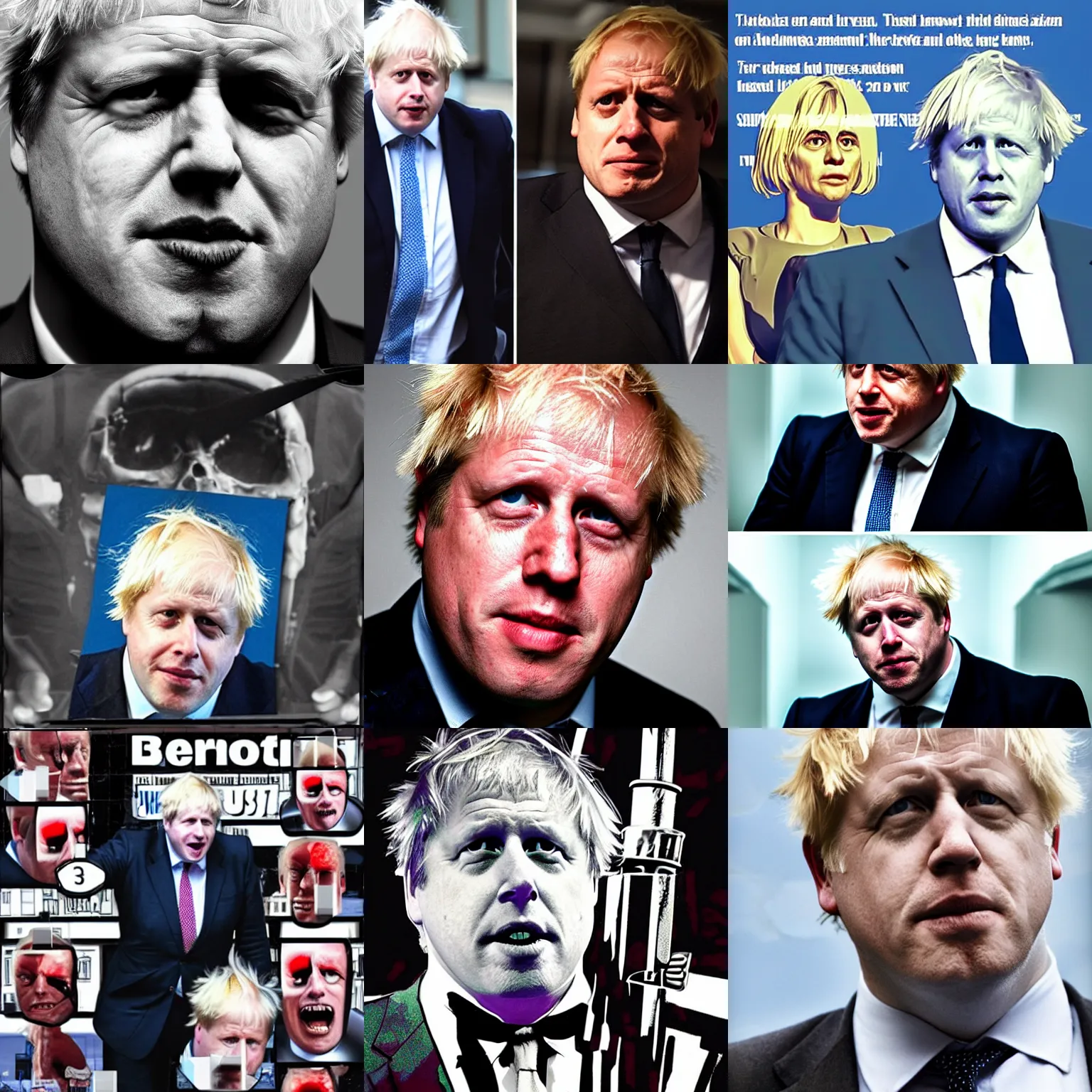 Prompt: Boris Johnson as The Terminator