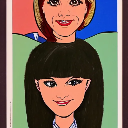 Image similar to a 1 9 8 0 walt disney's style portrait of a woman with bangs hair, artwork by davis, marc, walt disney style