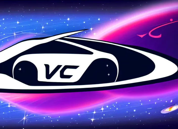 Image similar to vector car logo in space