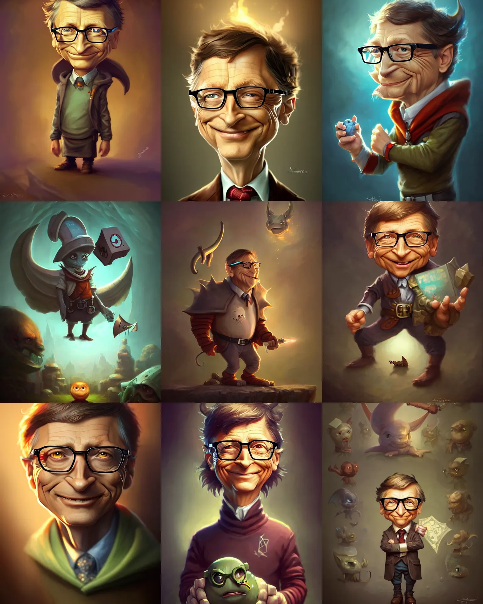 Bill Gates as a anime character