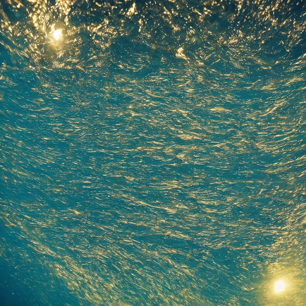 Image similar to looking up at the surface of the sea from underneath