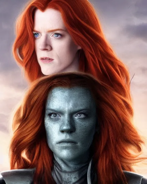 Image similar to rose leslie portraying a beautiful mara jade from star wars legends, in a black suit, without lightsaber, movie, hyper realistic, hollywood promotional image, imax, 8 k