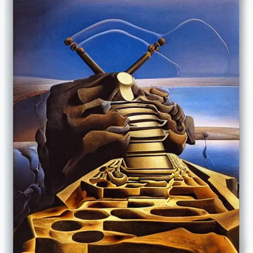 Image similar to quake by salvador dali