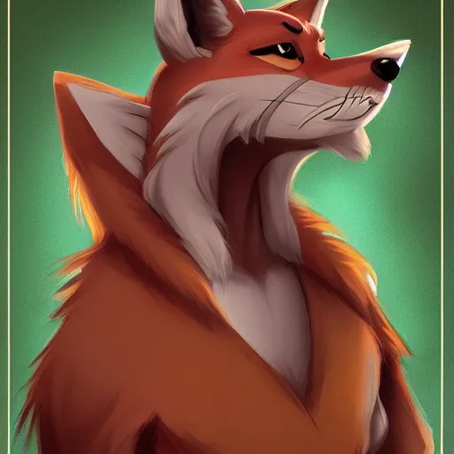 Image similar to an anthropomorphic fox, fursona!!! by don bluth, by kawacy, trending on artstation, full body