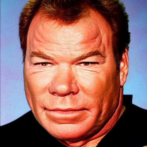 Prompt: William Shatner as a starship captain