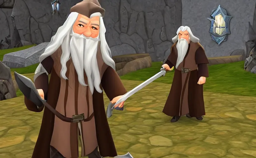 Image similar to Gandalf in Wizard 101