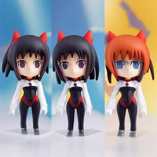 Image similar to high quality portrait flat matte painting of cute EVANGELION-01 in the style of nendoroid and toon EVANGELION , flat anime style, thick painting, medium close-up