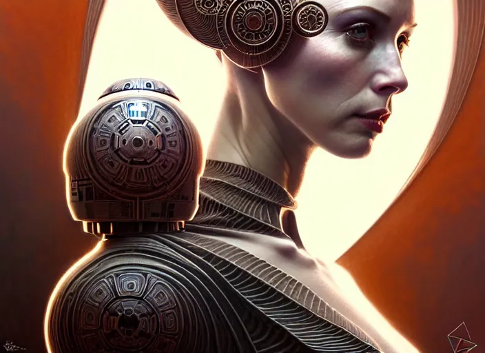 Image similar to symmetrical!!! upper body portrait shot of christina hendricks in star wars, intricate, elegant, highly detailed, centered, digital painting, artstation, concept art, smooth, sharp focus, illustration, artgerm, tomasz alen kopera, peter mohrbacher, donato giancola, joseph christian leyendecker, wlop, boris vallejo