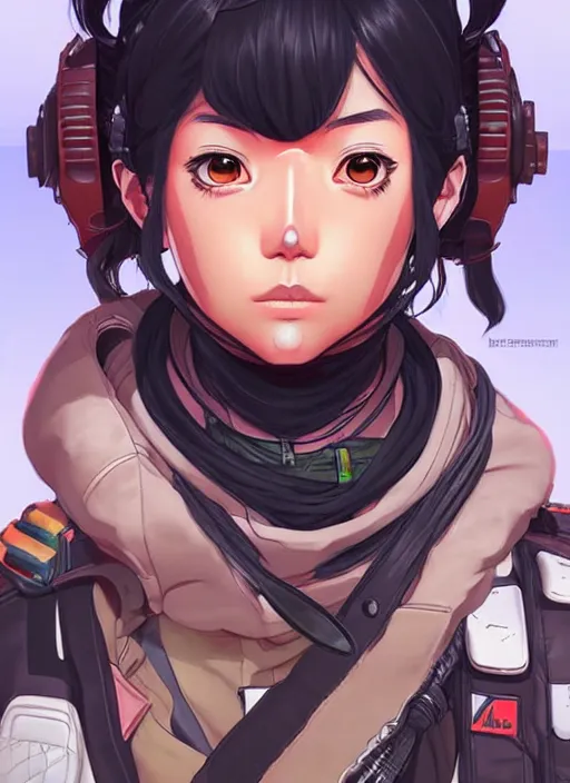 Image similar to New Apex Legends anime characters digital illustration portrait design by, Artgerm detailed, soft lighting