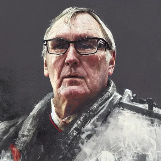 Prompt: portrait of ken dryden, 1 9 7 7 playoffs, by craig mullins, jeremy mann, jeremy mann.