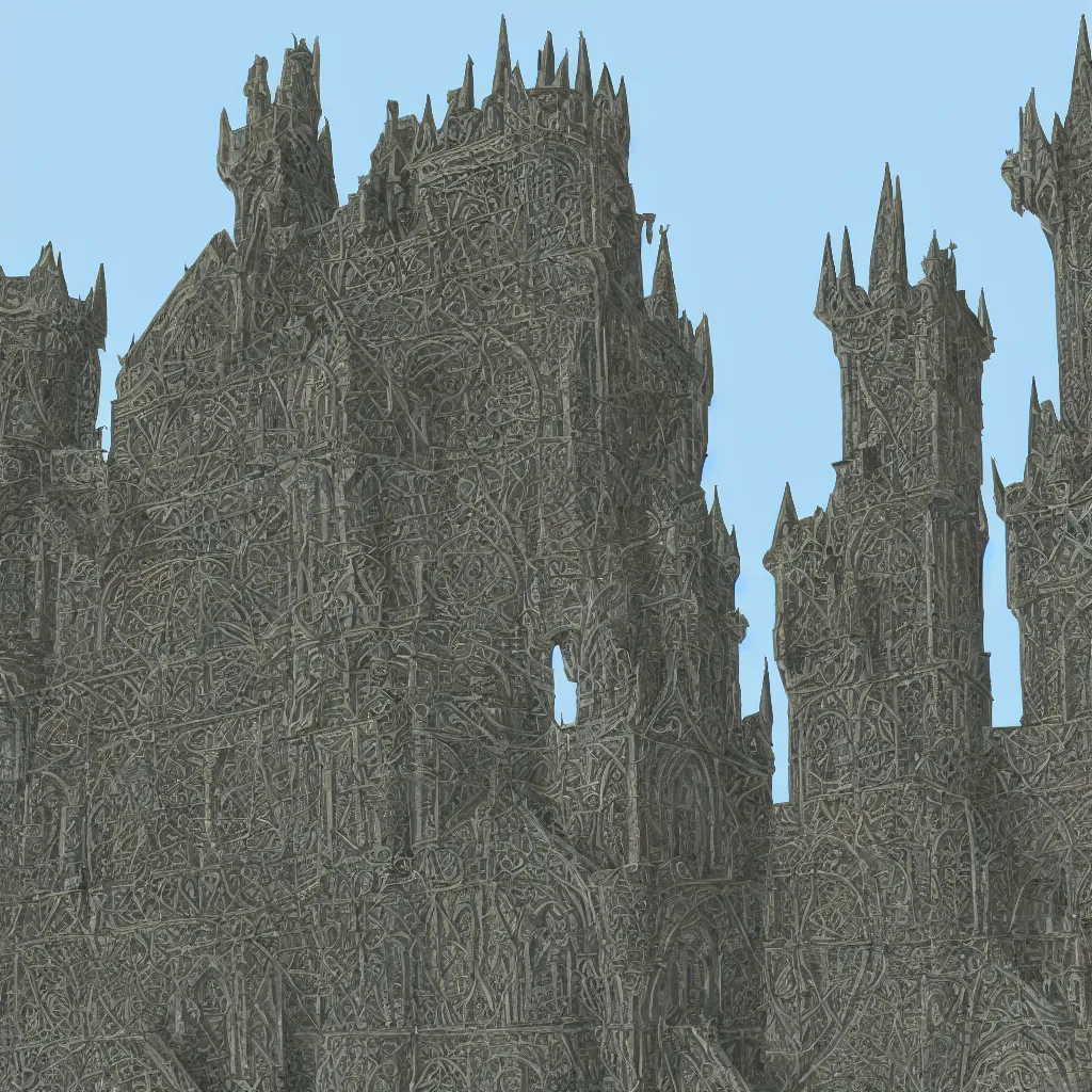 Prompt: tall fantasy celtic castle, 4 tall towers, photorealistic, hyper detailed, hohenzollern castle, close up