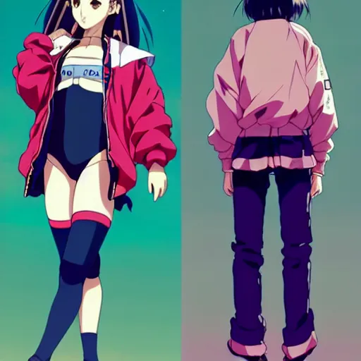 Prompt: a beautiful natalie portman as an anime boy gravure model, wearing oversized mayan bomber jacket and leotard with overalls, bulky poofy bomber jacket with mayan patterns, aztec street fashion, gapmoe yandere grimdark, trending on pixiv fanbox, painted by greg rutkowski makoto shinkai takashi takeuchi studio ghibli, akihiko yoshida