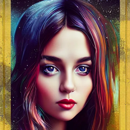 Image similar to Stockholm city portrait, Spanish beautiful young girl, Pixar style, by Tristan Eaton Stanley Artgerm and Tom Bagshaw.