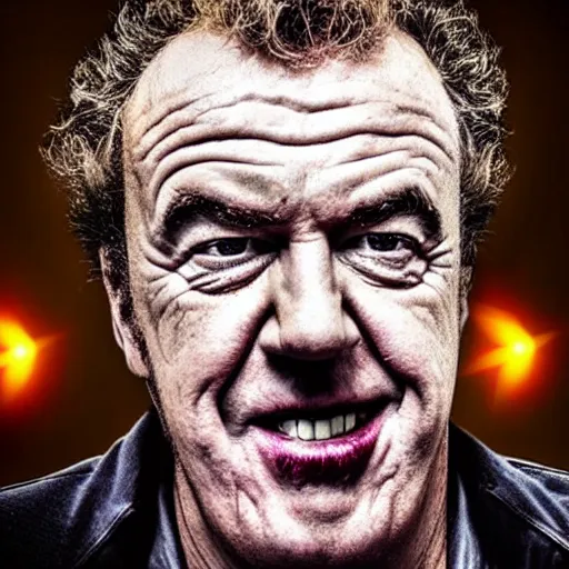 Image similar to “Jeremy Clarkson as the Joker, cinematic, 4K, ultra realistic, epic, vivid”