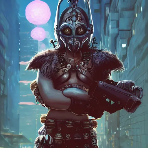 Image similar to cyberpunk viking helmet mask warrior goddess robot ninja fantasy, art gta 5 cover, official fanart behance hd artstation by jesper ejsing, by rhads, makoto shinkai and lois van baarle, ilya kuvshinov, ossdraws